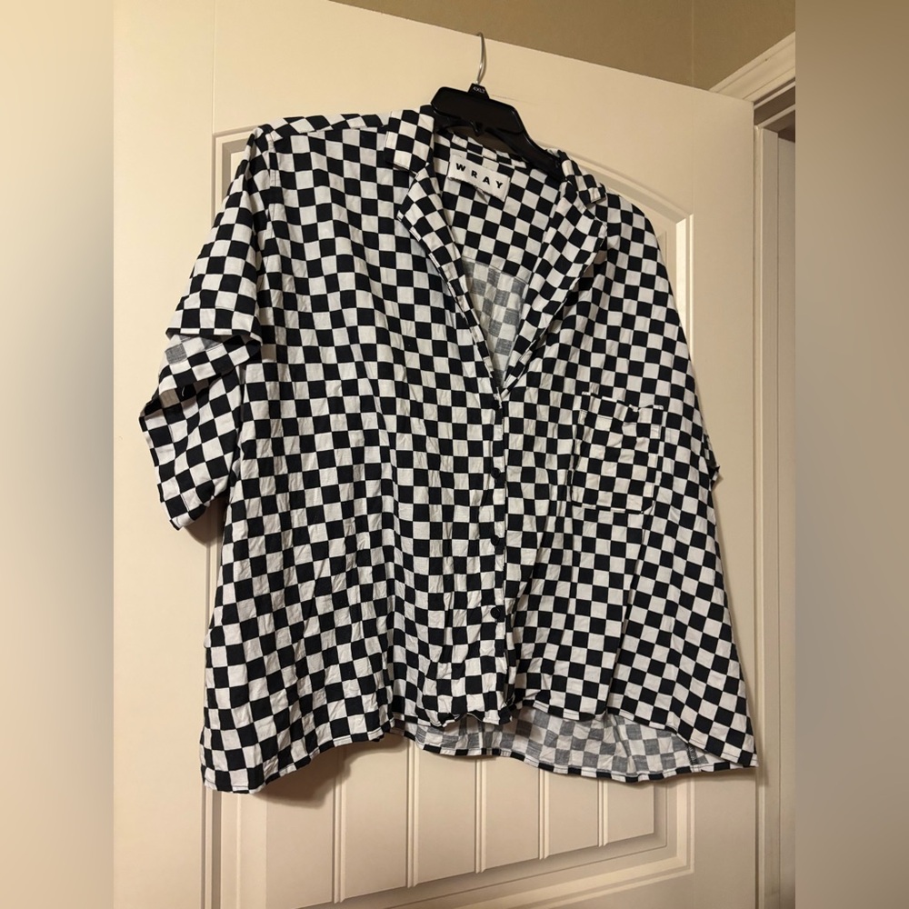 Wray Black and White Checkered Pant Set - Picture 2 of 10